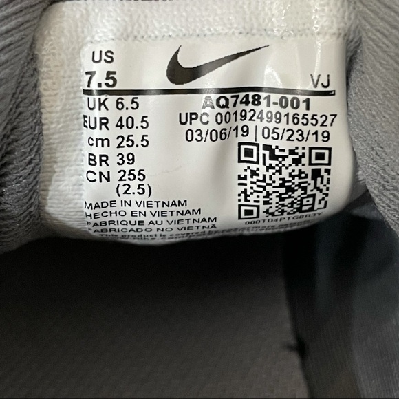 Nike Downshifter 9 Gray Running Sneakers Women’s Size 7.5 AQ7481-001 - Picture 9 of 13